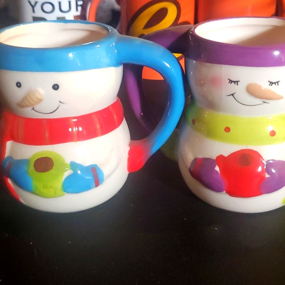 His and hers snowman mug